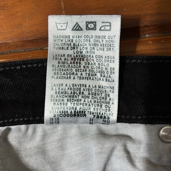 Men’s Wrangler Black Jeans Sz 34x32 - Picture 5 of 10